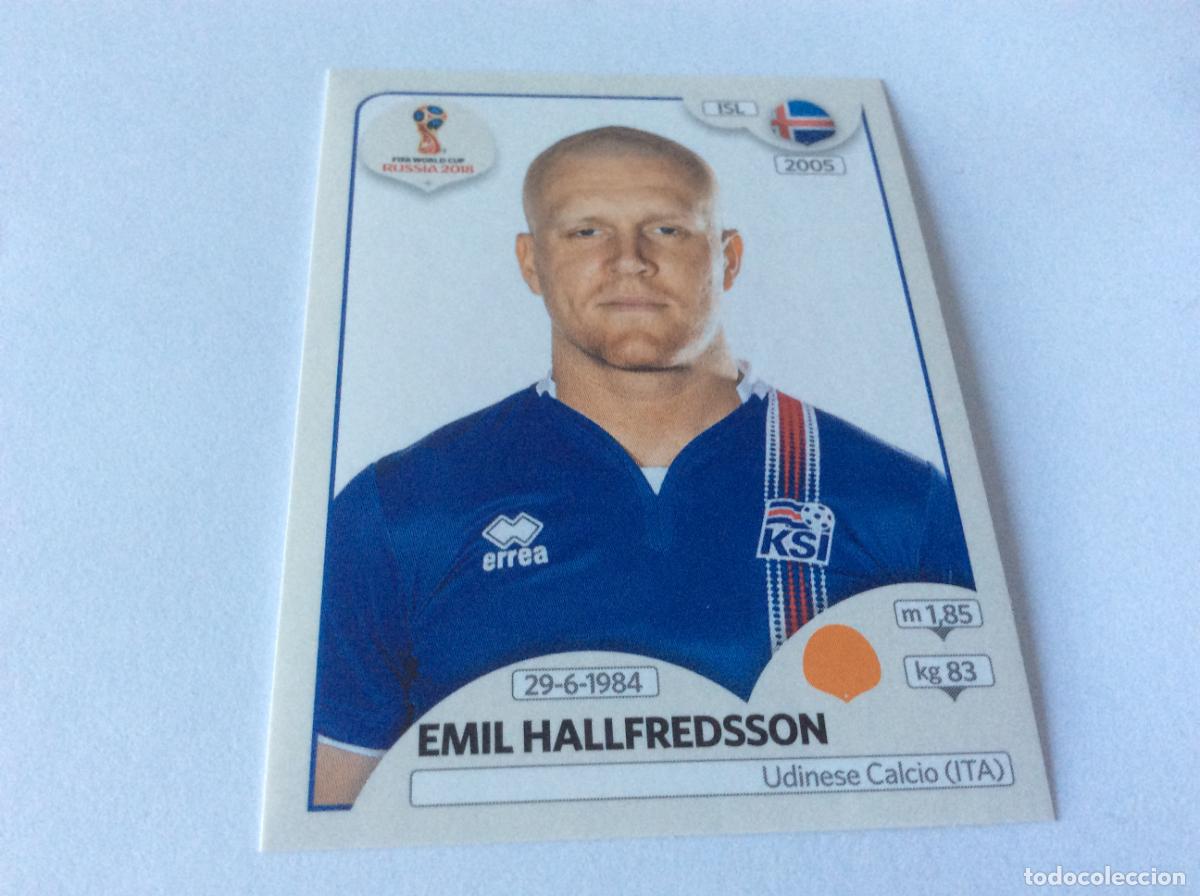 Fu&szlig;ball-Sticker: Emil Hallfredsson Sticker TRASERA ROSA Mundial 2018 Rusia Panini