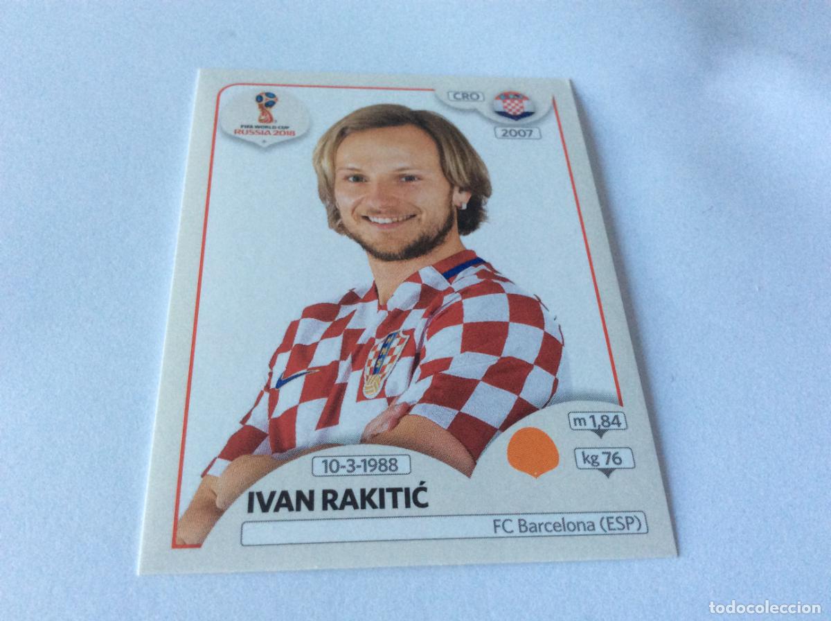 Cromos de Futebol: Ivan Rakitić Sticker TRASERA ROSA Mundial 2018 Rusia Panini