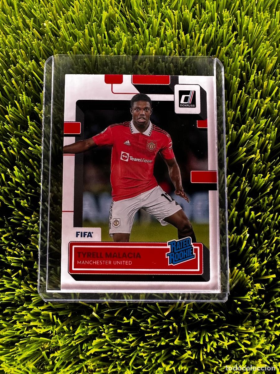 Figurine di Calcio: N&ordm; 200 Tyrell Malacia Rated Rookie Manchester United Donruss Soccer FIFA 22 23