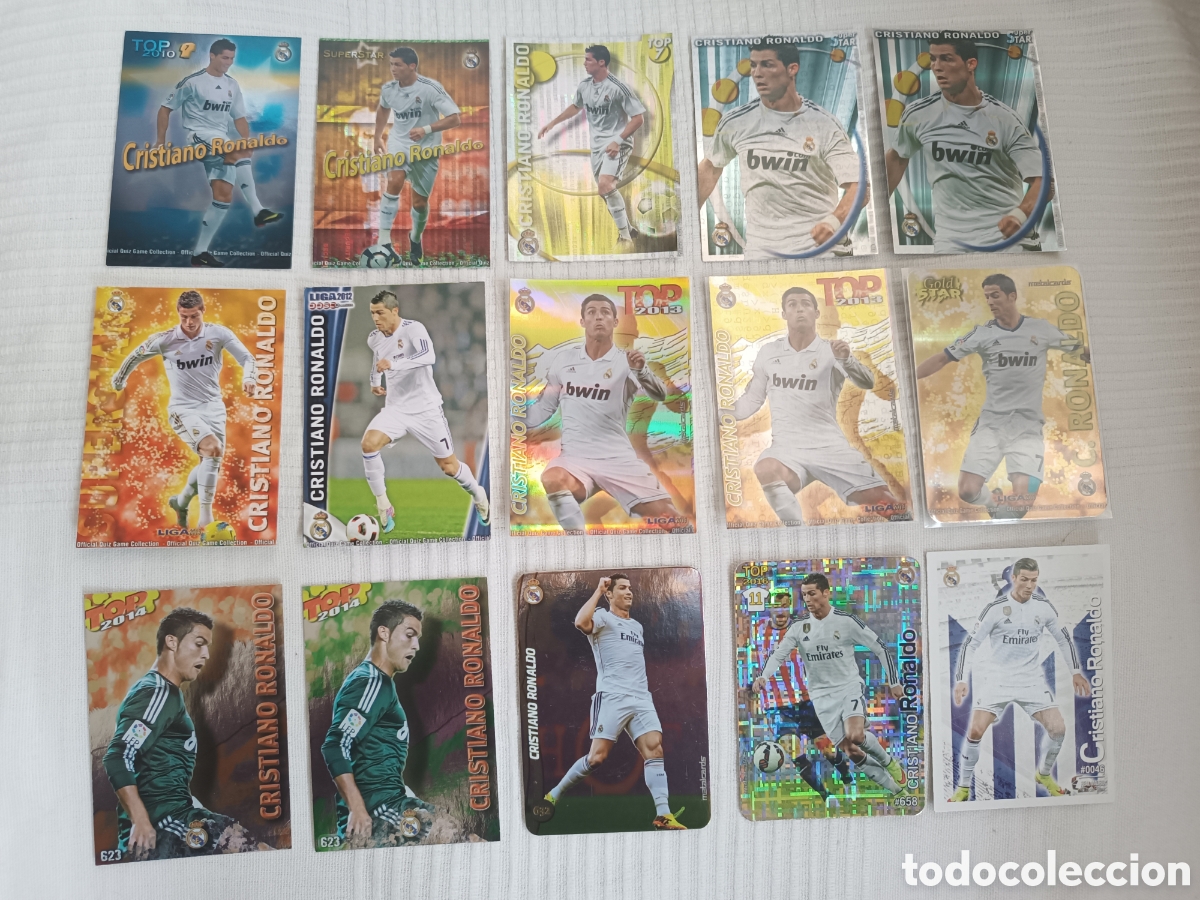 Cromos de F&uacute;tbol: 15 cromos Cristiano Ronaldo