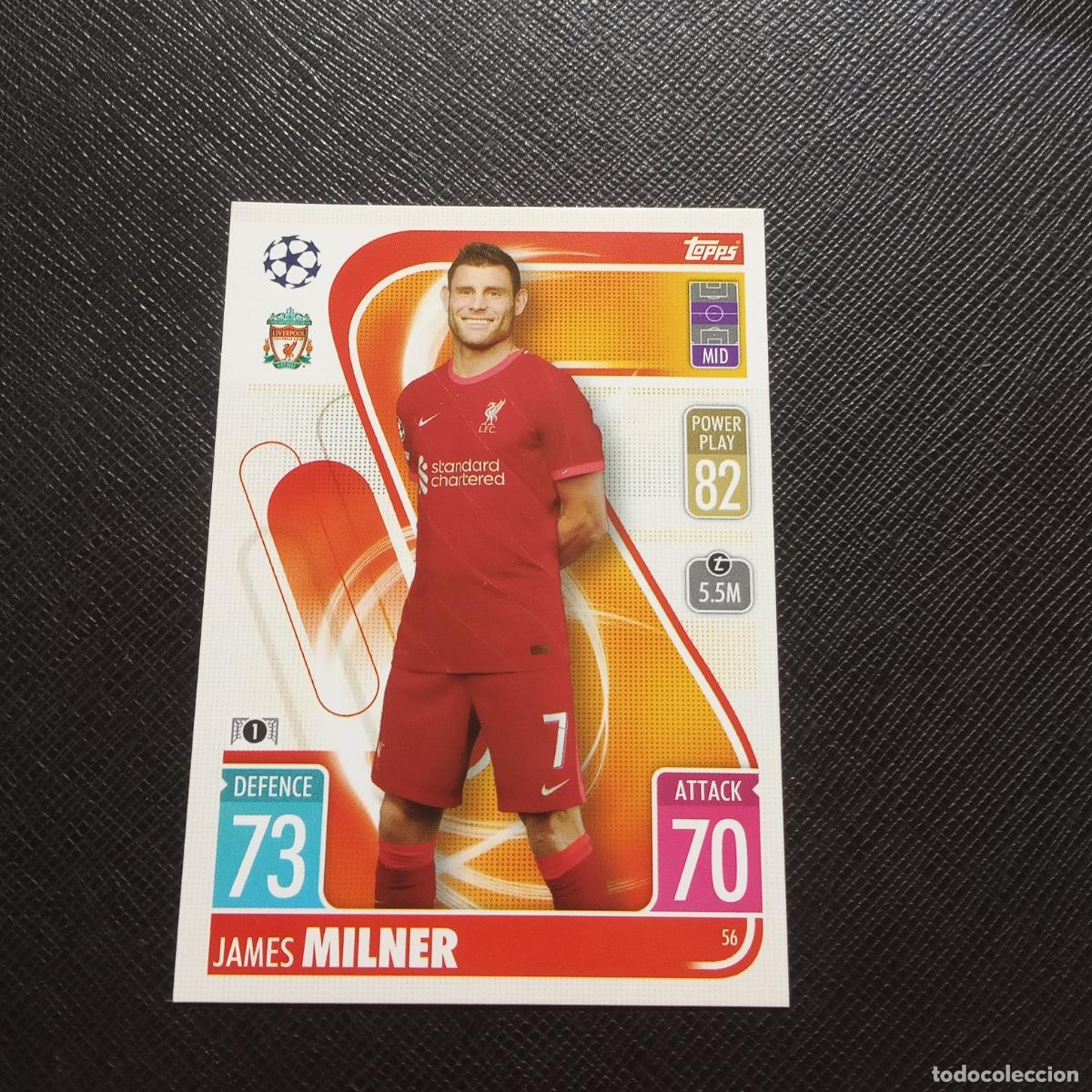 Figurine di Calcio: 56 MILNER LIVERPOOL TOPPS MATCH ATTAX 2021 2022 FUTBOL 21 22 - (MD95/96-1) PG2