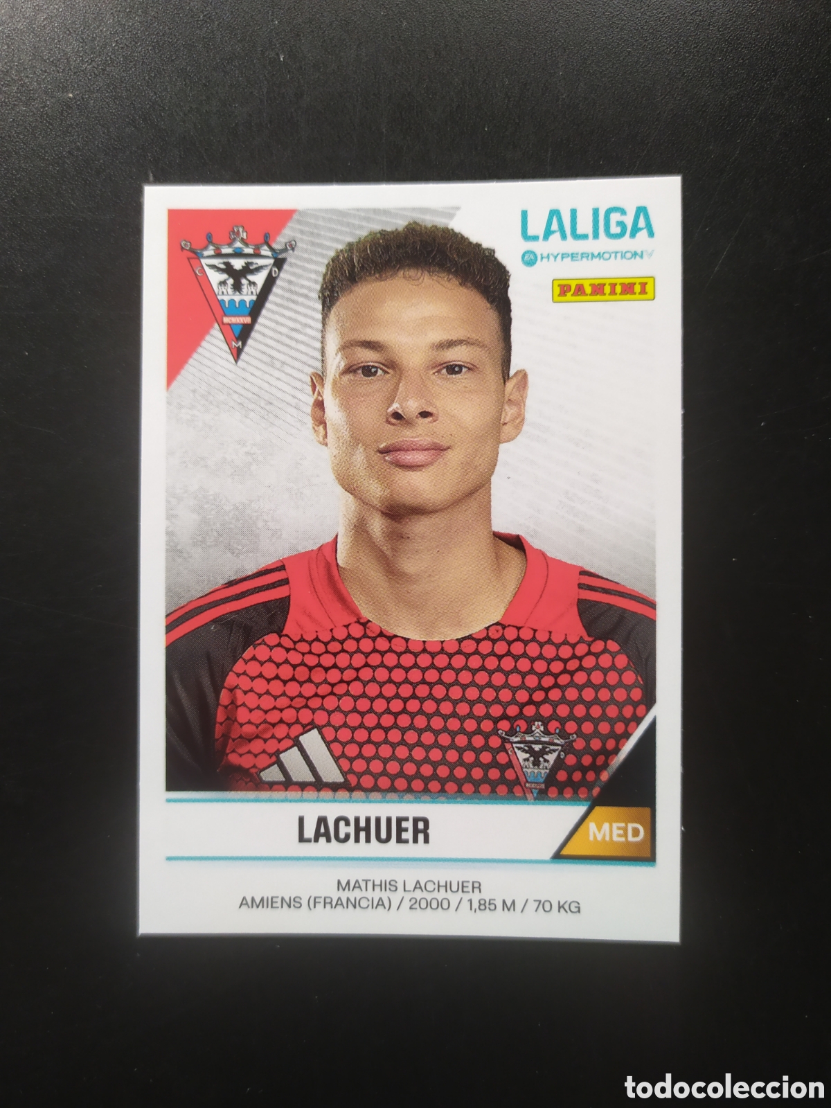 Fu&szlig;ball-Sticker: Liga Hypermotion 2024 2025 24 25 panini Lachuer n&deg; 317 Mirand&eacute;s