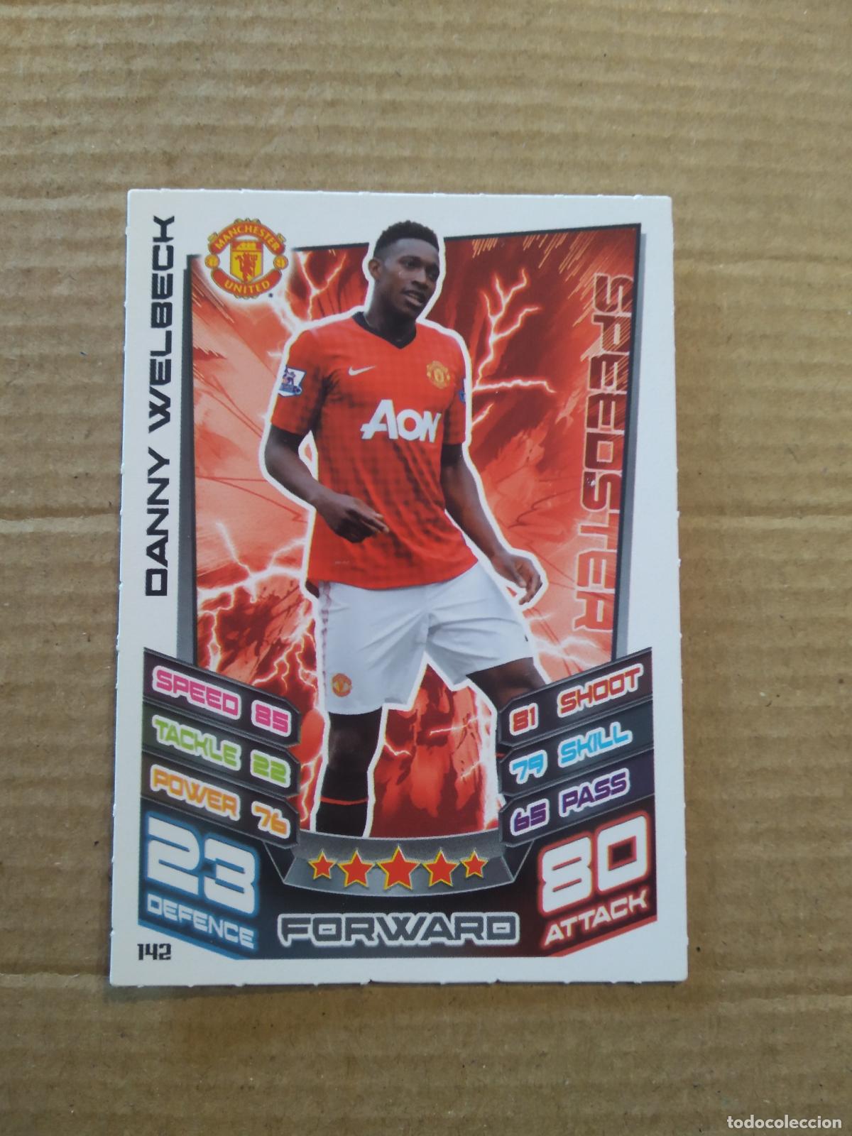 Fu&szlig;ball-Sticker: 142 WELBECK M. UNITED CROMO FUTBOL TOPPS PREMIER LEAGUE 2012-2013 MATCH ATTAX INGLATERRA 12-13