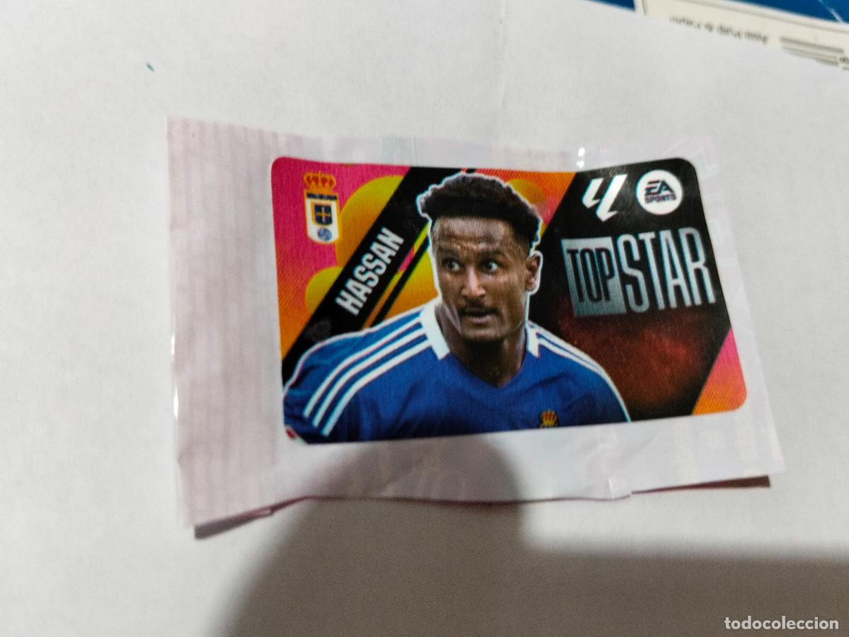 Fu&szlig;ball-Sticker: CROMO CHICLE LIGA ESTE 2025 - 26 ... TOP STAR HASSAN . OVIEDO --- LEER ANUNCIO.