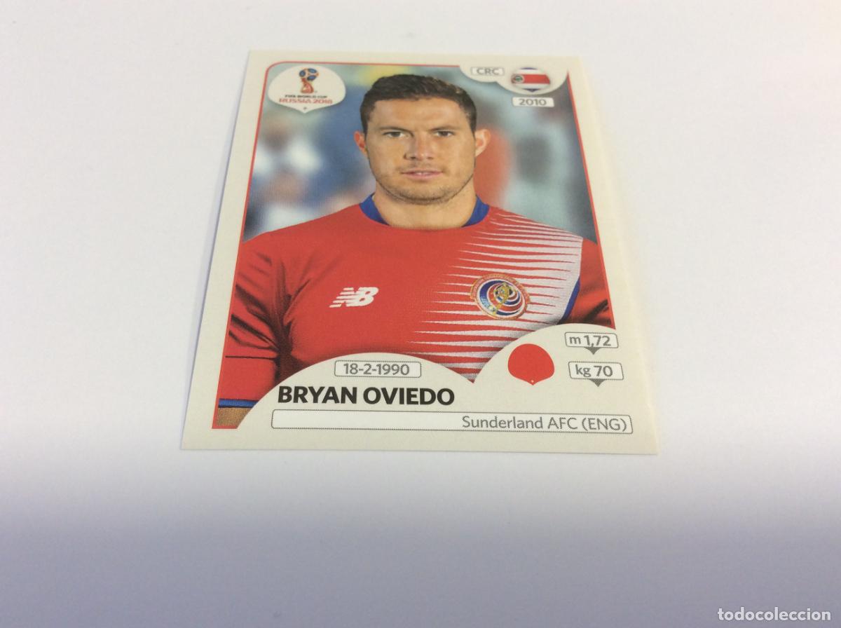 Football Stickers: Bryan Oviedo Sticker TRASERA ROSA Mundial 2018 Rusia Panini