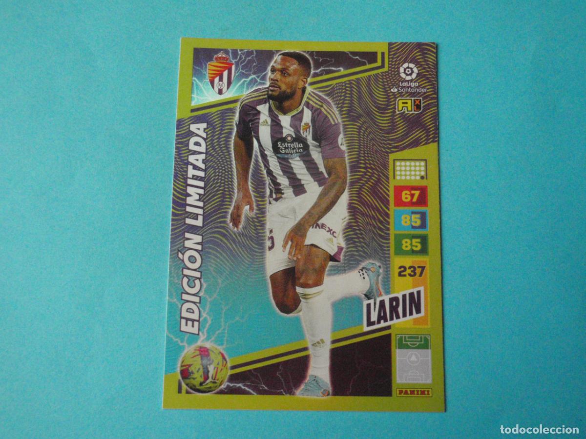 Fu&szlig;ball-Sticker: LARIN Valladolid EDICI&Oacute;N LIMITADA. Trading card LIGA Adrenalyn 2022 2023 Panini 22 23