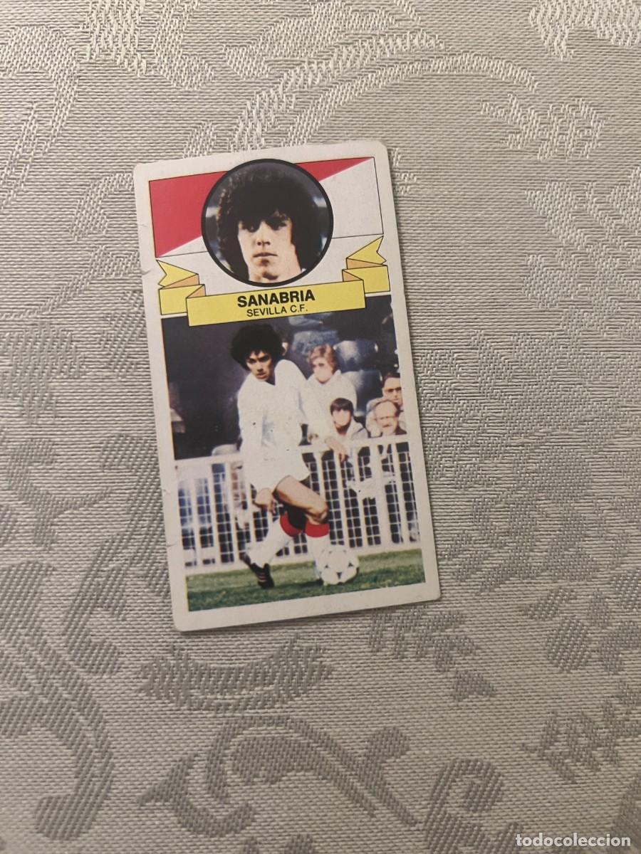 Fu&szlig;ball-Sticker: SANABRIA SEVILLA FICHAJE 10 VERSION PINTADO LIGA ESTE 1985/86