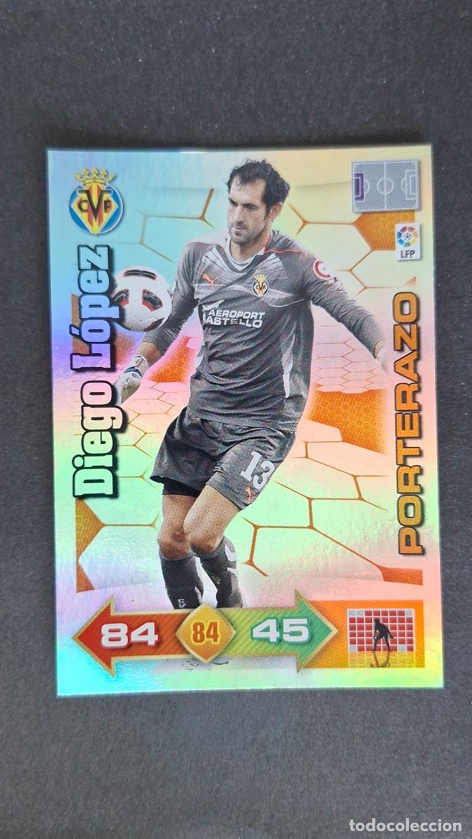 Fu&szlig;ball-Sticker: L1 DIEGO LOPEZ VILLARREAL C. F. PORTERAZO ADRENALYN XL LIGA 2010 2011 10 11 PANINI
