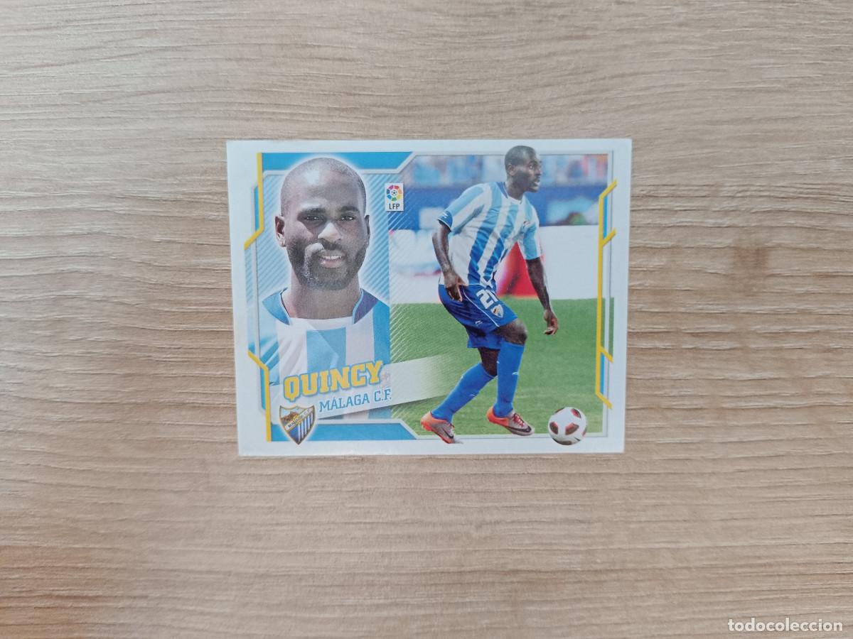 Figurine di Calcio: CROMO DE F&Uacute;TBOL LIGA ESTE QUINCY FICHAJE 45 MALAGA SIN PEGAR NUNCA PEGADO 10 11 2010 2011