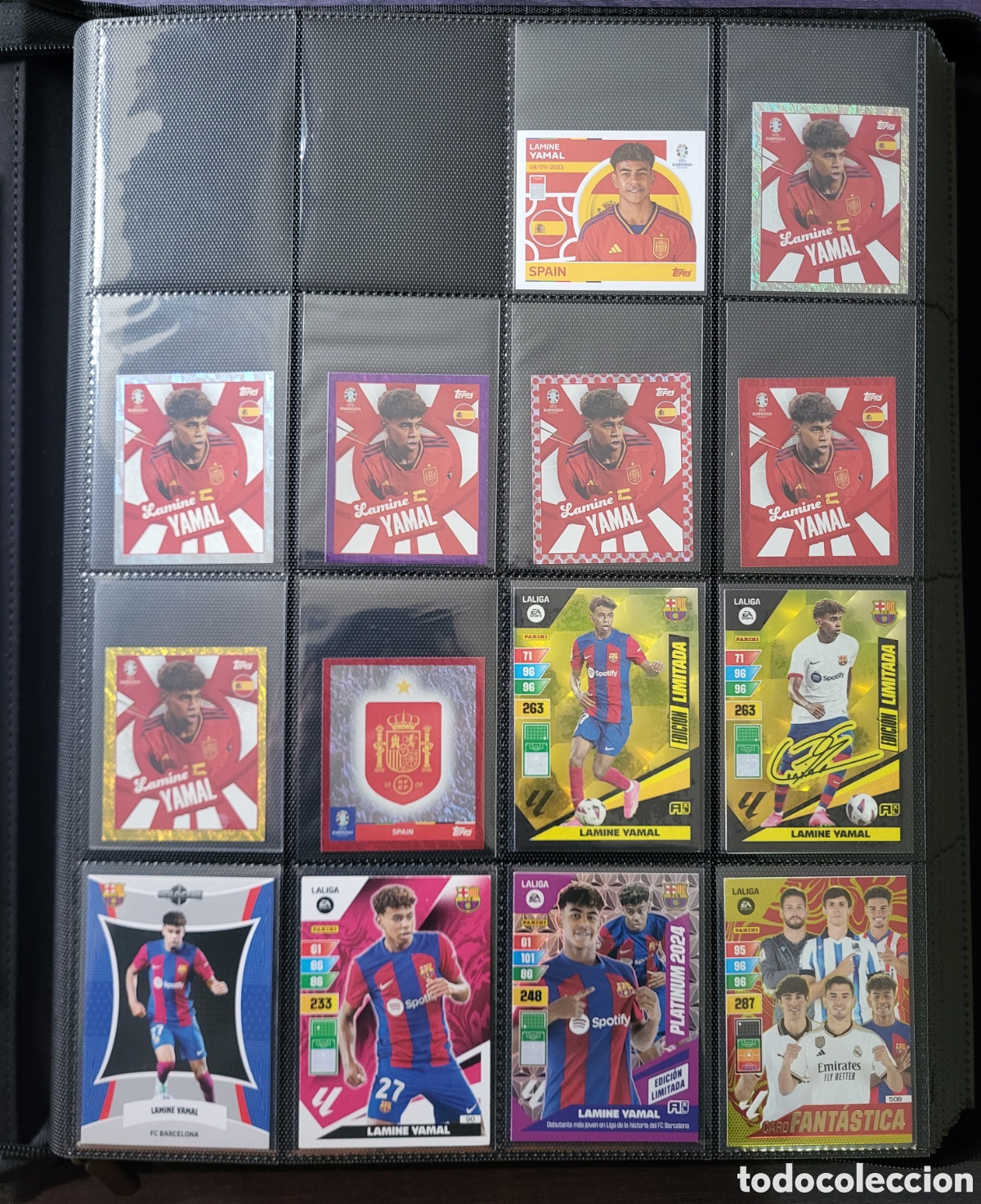 Cromos de F&uacute;tbol: Lote 14 cards Lamine Yamal rookie 2023 2024