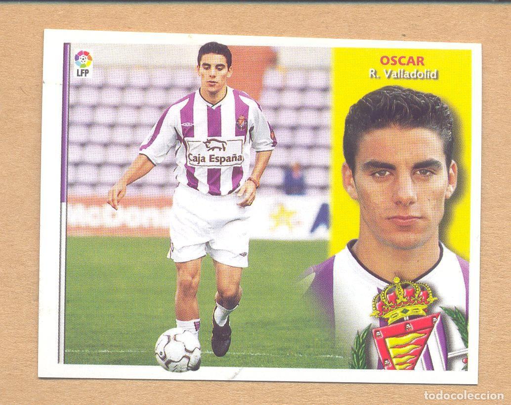 Fu&szlig;ball-Sticker: liga 2002-2003 este, oscar - valladolid., nunca pegado, ver foto