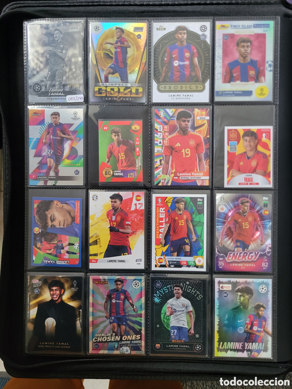 Cromos de F&uacute;tbol: Lote 16 cards Lamine Yamal rookie 2023 2024