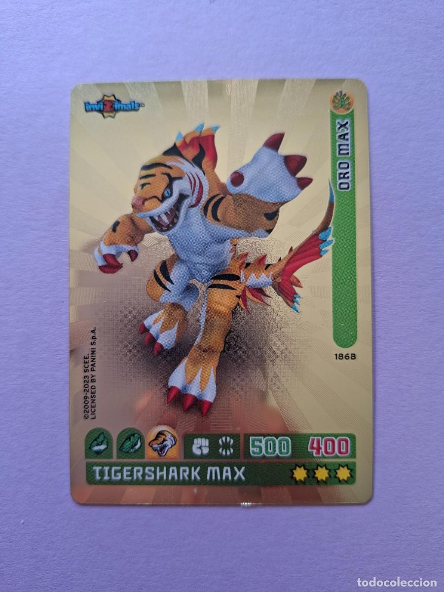 Cromos de F&uacute;tbol: ORO MAX 186B 186 B TIGERSHARK MAX INVIZIMALS CRIATURAS SECRETAS TRADING CARD 2023 NUEVO
