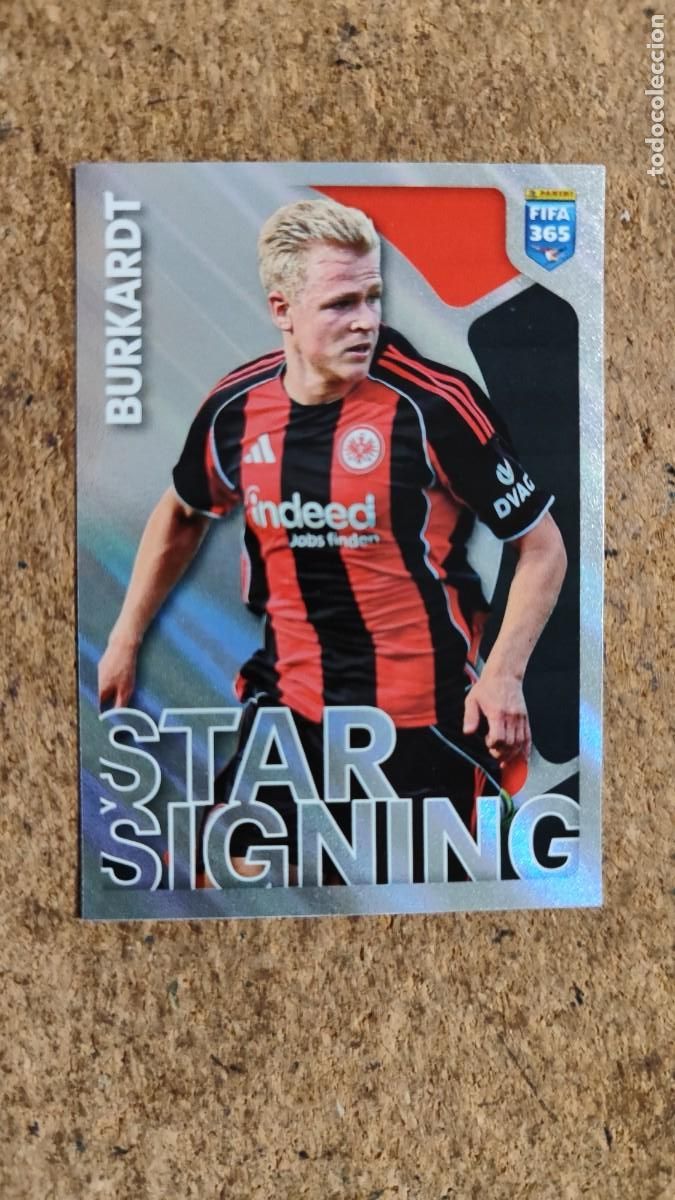 Figurine di Calcio: FIFA 365 2026 UCL STICKER STAR SIGNING BURKARDT EINTRACHT # 202 PANINI