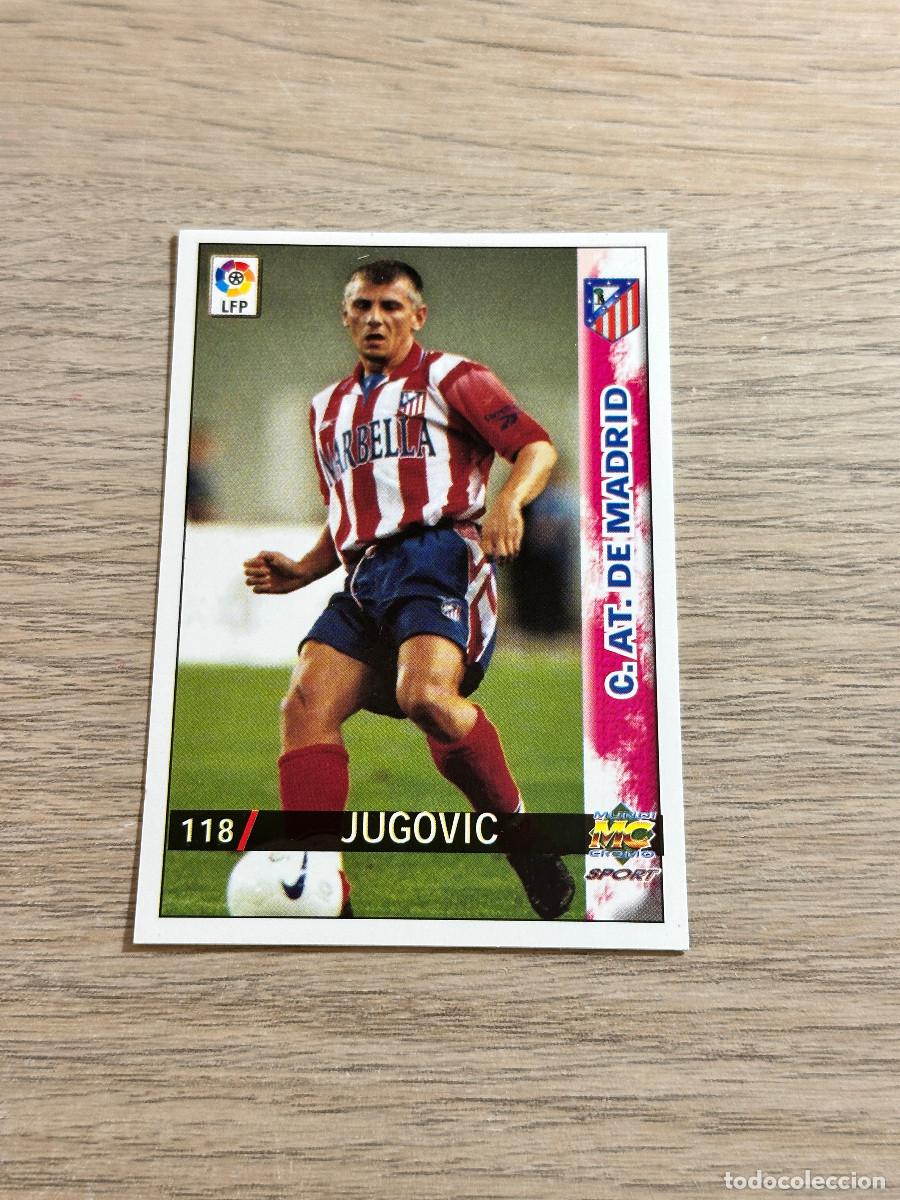 Fu&szlig;ball-Sticker: 118 JUGOVIC ATLETICO DE MADRID LETRAS GRANDES 1998 1999 MUNDICROMO FICHAS LIGA 98 99