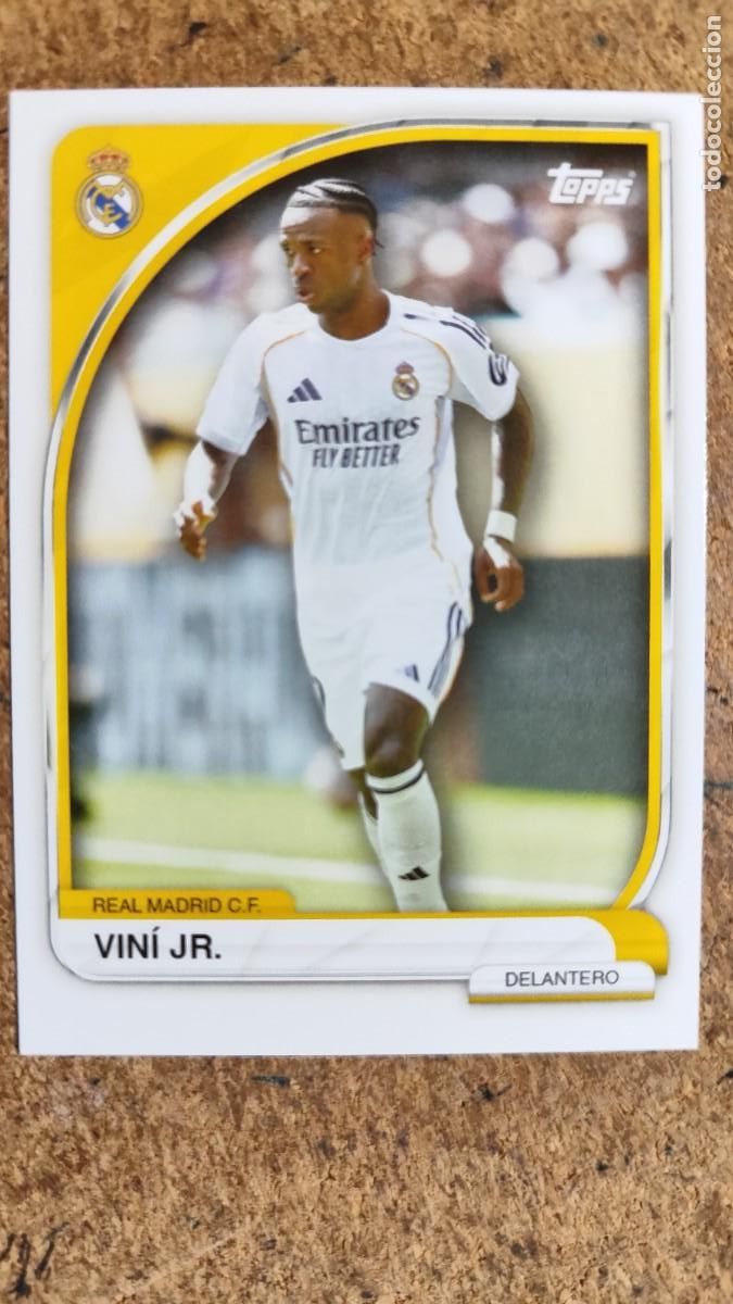 Football Stickers: SET COLLECTOR TIN REAL MADRID 2026 CARD BASICA VINI JR # 18 TOPPS