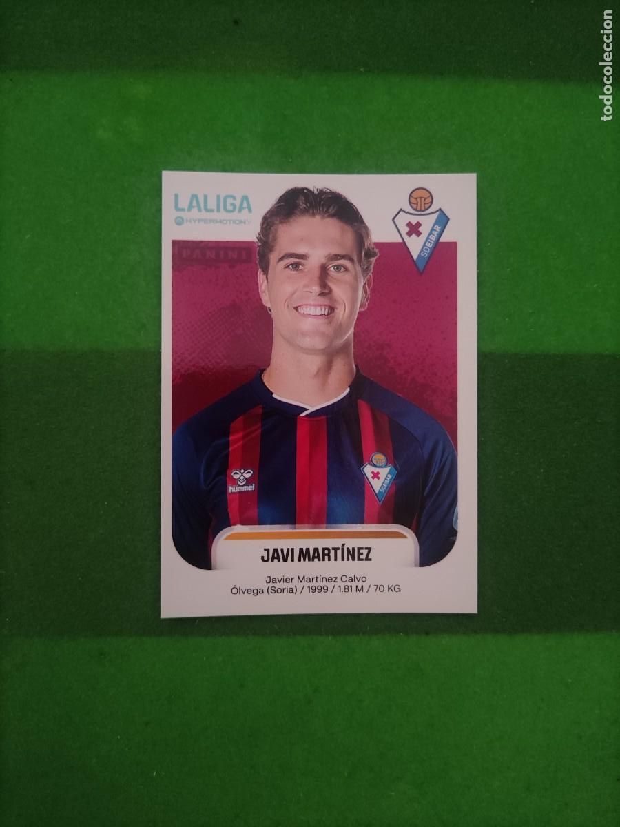Cromos de F&uacute;tbol: 203 Javi Mart&iacute;nez Eibar 2&ordf; Divisi&oacute;n Liga Hypermotion 2025/26 25/26 Sin Pegar