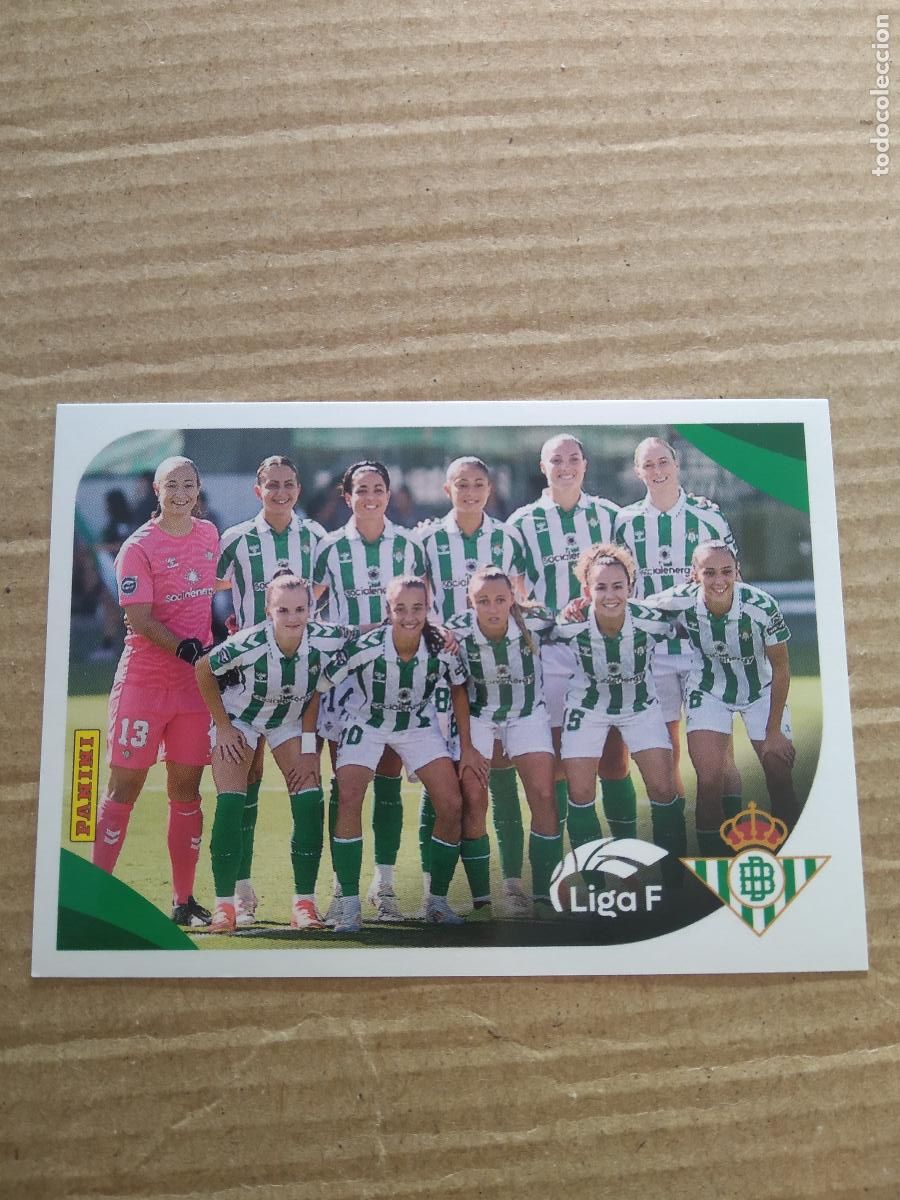 Cromos de F&uacute;tbol: 63 EQUIPO PLANTILLA BETIS CROMO PANINI LIGA F 24-25 FUTBOL FEMENINO 2024-2025
