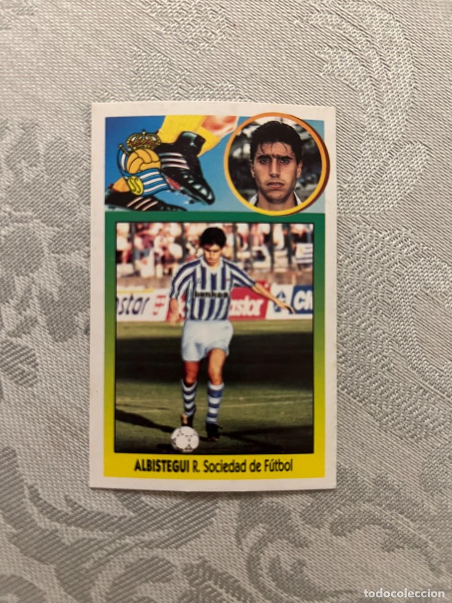 Figurine di Calcio: ALBISTEGUI REAL SOCIEDAD FICHAJE 6 LIGA EDICIONES ESTE 93 94 1993 1994