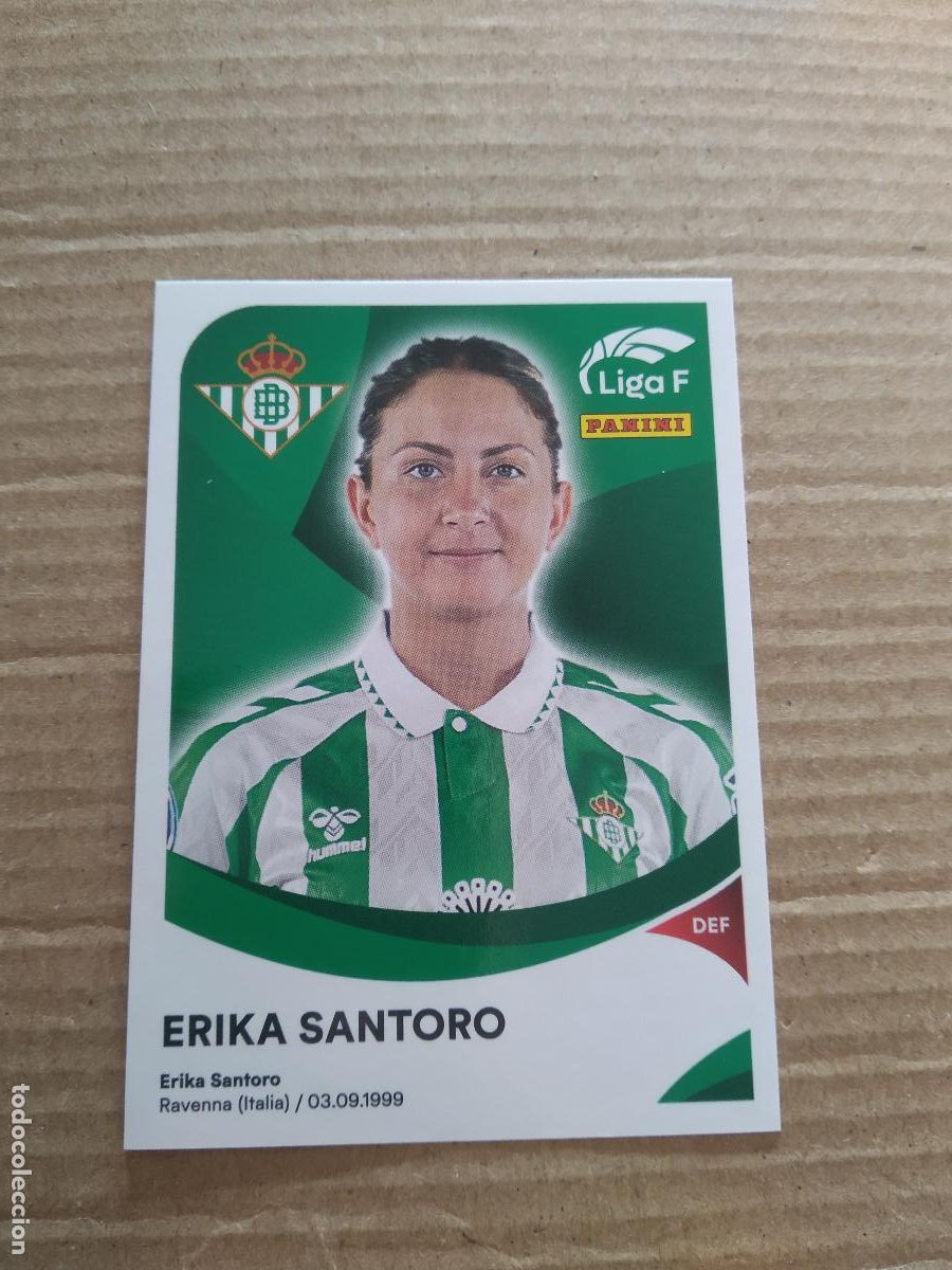 Cromos de F&uacute;tbol: 66 ERIKA SANTORO BETIS CROMO PANINI LIGA F 24-25 FUTBOL FEMENINO 2024-2025