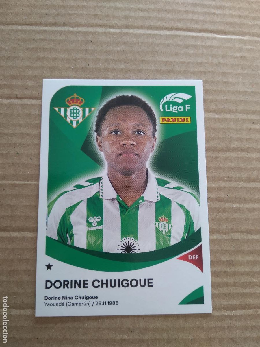 Cromos de F&uacute;tbol: 70 DORINE CHUIGOUE BETIS CROMO PANINI LIGA F 24-25 FUTBOL FEMENINO 2024-2025