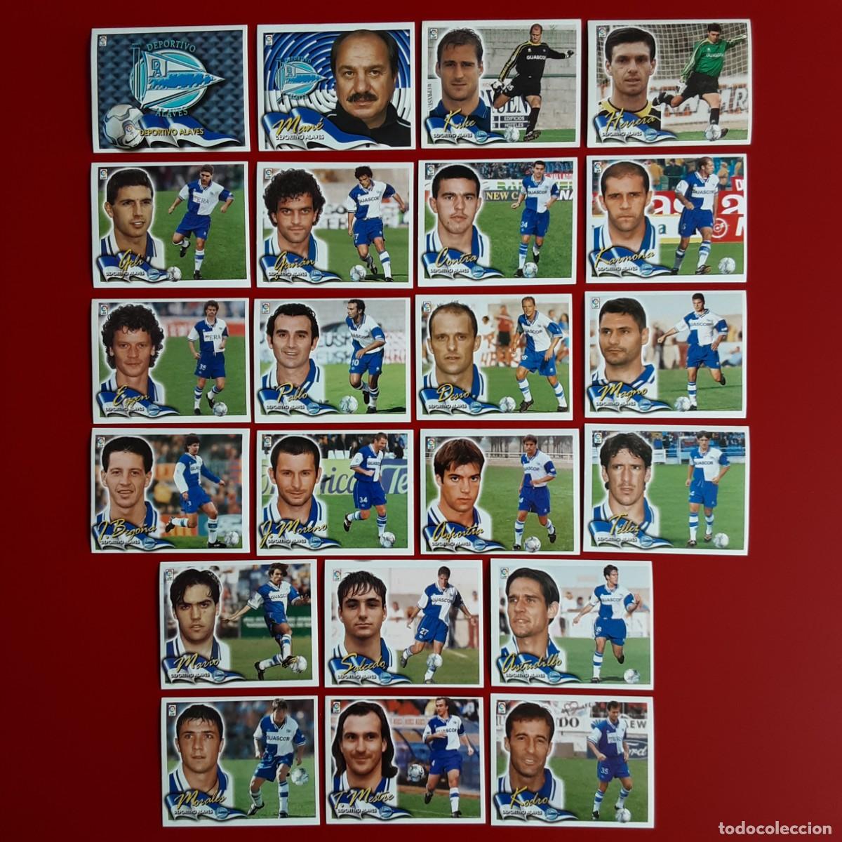 Cromos de F&uacute;tbol: EQUIPO COMPLETO BASICO + BAJAS ALAVES LIGA 2000 2001 00 01 EDICIONES ESTE-SIN PEGAR
