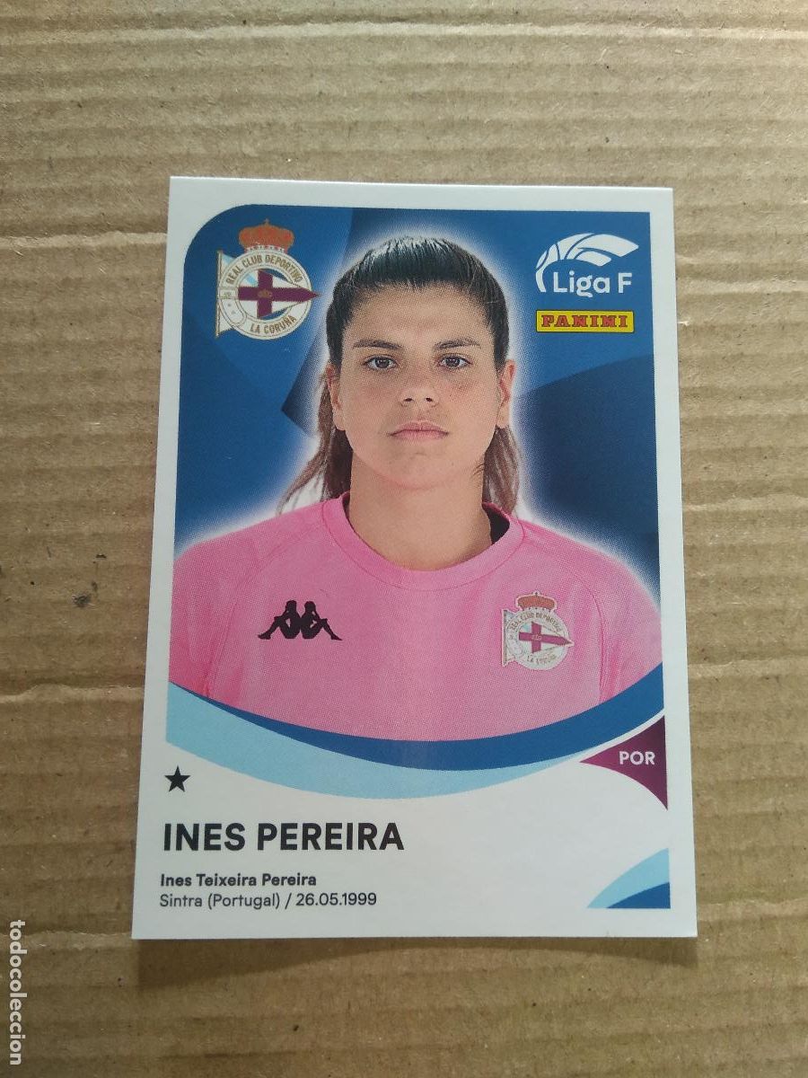 Figurine di Calcio: 104 INES PEREIRA DEPORTIVO CORU&Ntilde;A CROMO PANINI LIGA F 24-25 FUTBOL FEMENINO 2024-2025