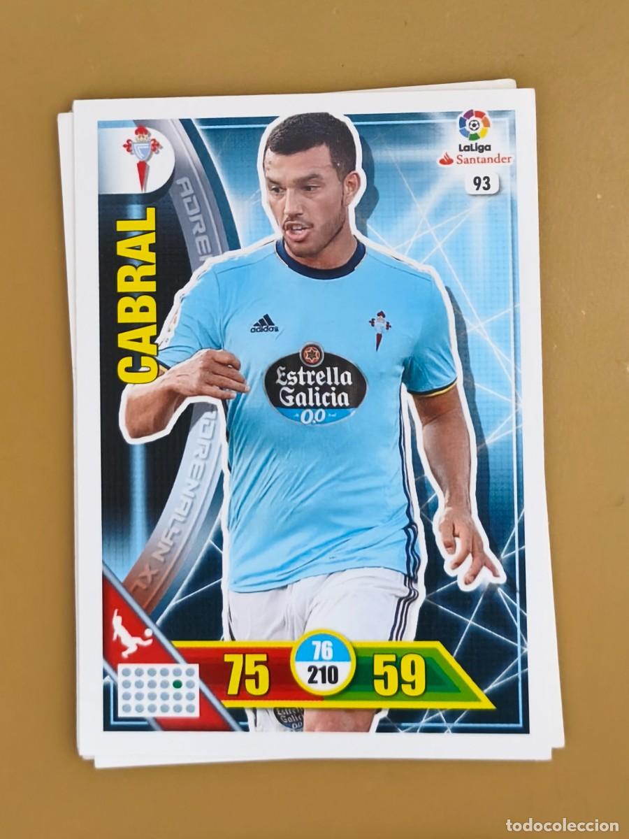 Cromos de f&uacute;tbol: cabral, adrenalyn 2016 17 - Foto 1