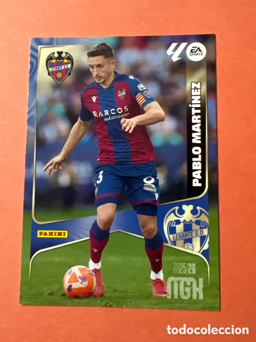 Football Stickers: C3754. PABLO MARTINEZ LEVANTE N&ordm; 211 MGK 2025 2026 25 26 PANINI