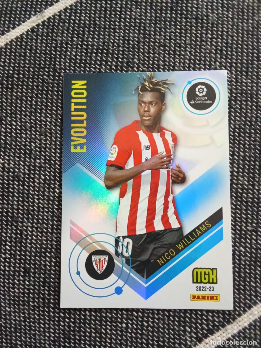 Cromos de f&uacute;tbol: 396 Nico Williams evolution megacracks 2022-23 - Foto 1