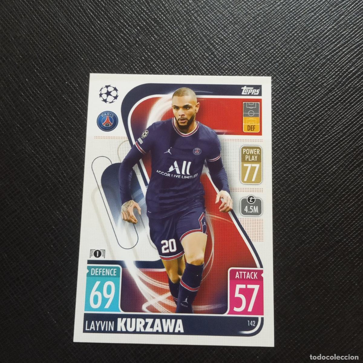Cromos de Futebol: 142 KURZAWA PSG TOPPS MATCH ATTAX 2021 2022 FUTBOL 21 22 - (MD95/96-1) PG46 B