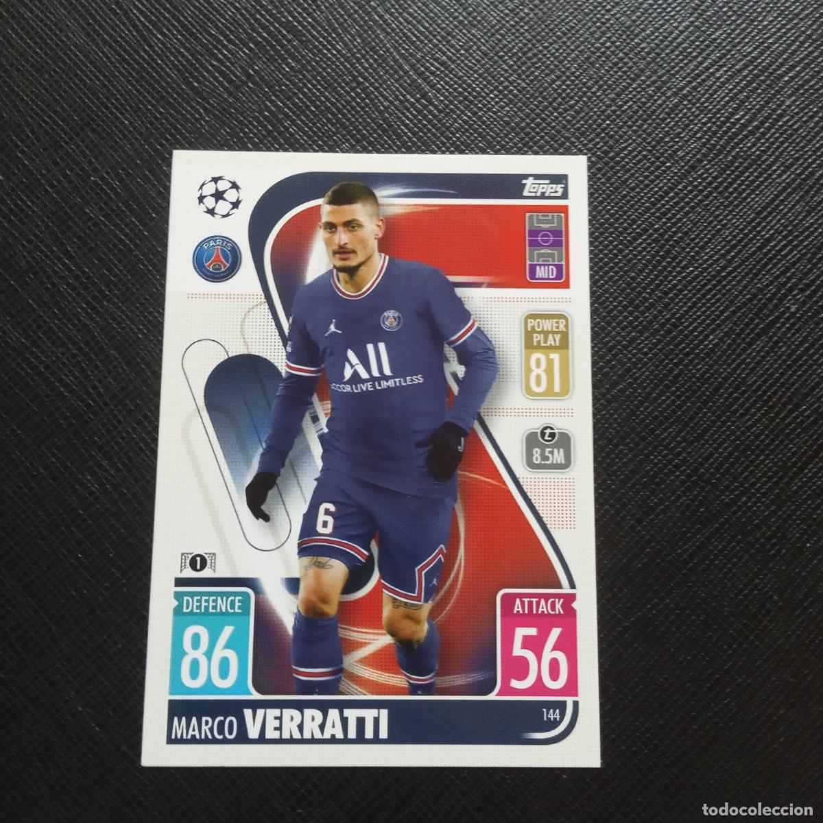 Fu&szlig;ball-Sticker: 144 VERRATTI PSG TOPPS MATCH ATTAX 2021 2022 FUTBOL 21 22 - (MD95/96-1) PG46