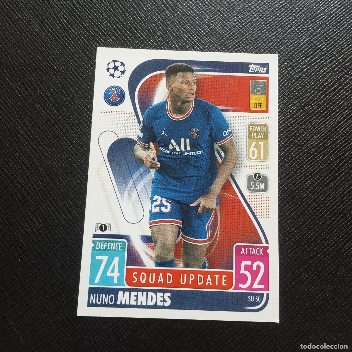 Fu&szlig;ball-Sticker: MENDES PSG TOPPS MATCH ATTAX 2021 2022 FUTBOL 21 22 - (MD95/96-1) PG46