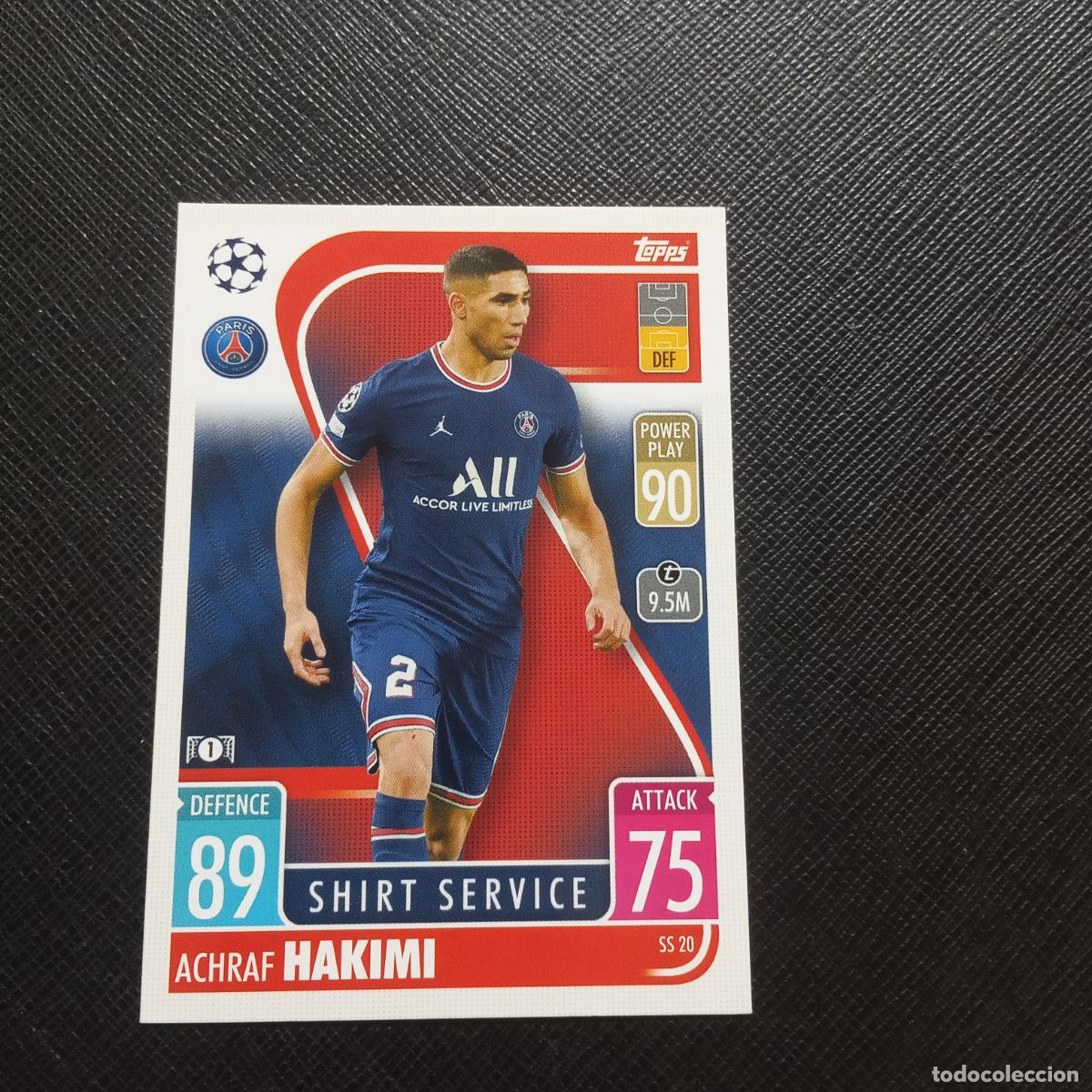 Fu&szlig;ball-Sticker: HAKIMI PSG TOPPS MATCH ATTAX 2021 2022 FUTBOL 21 22 - (MD95/96-1) PG46 B