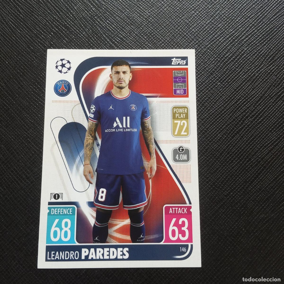 Figurine di Calcio: 146 PAREDES PSG TOPPS MATCH ATTAX 2021 2022 FUTBOL 21 22 - (MD95/96-1) PG47