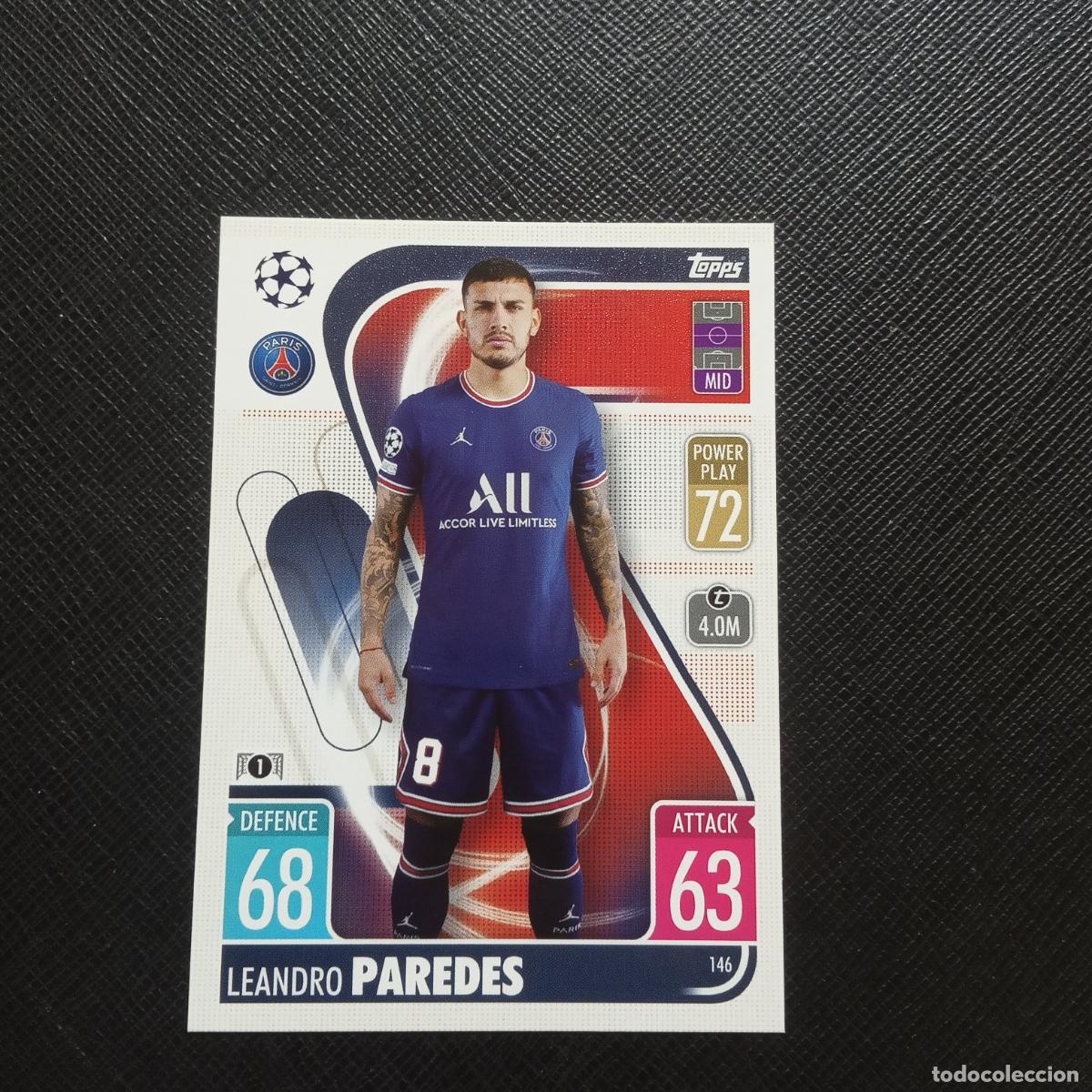 Figurine di Calcio: 146 PAREDES PSG TOPPS MATCH ATTAX 2021 2022 FUTBOL 21 22 - (MD95/96-1) PG48