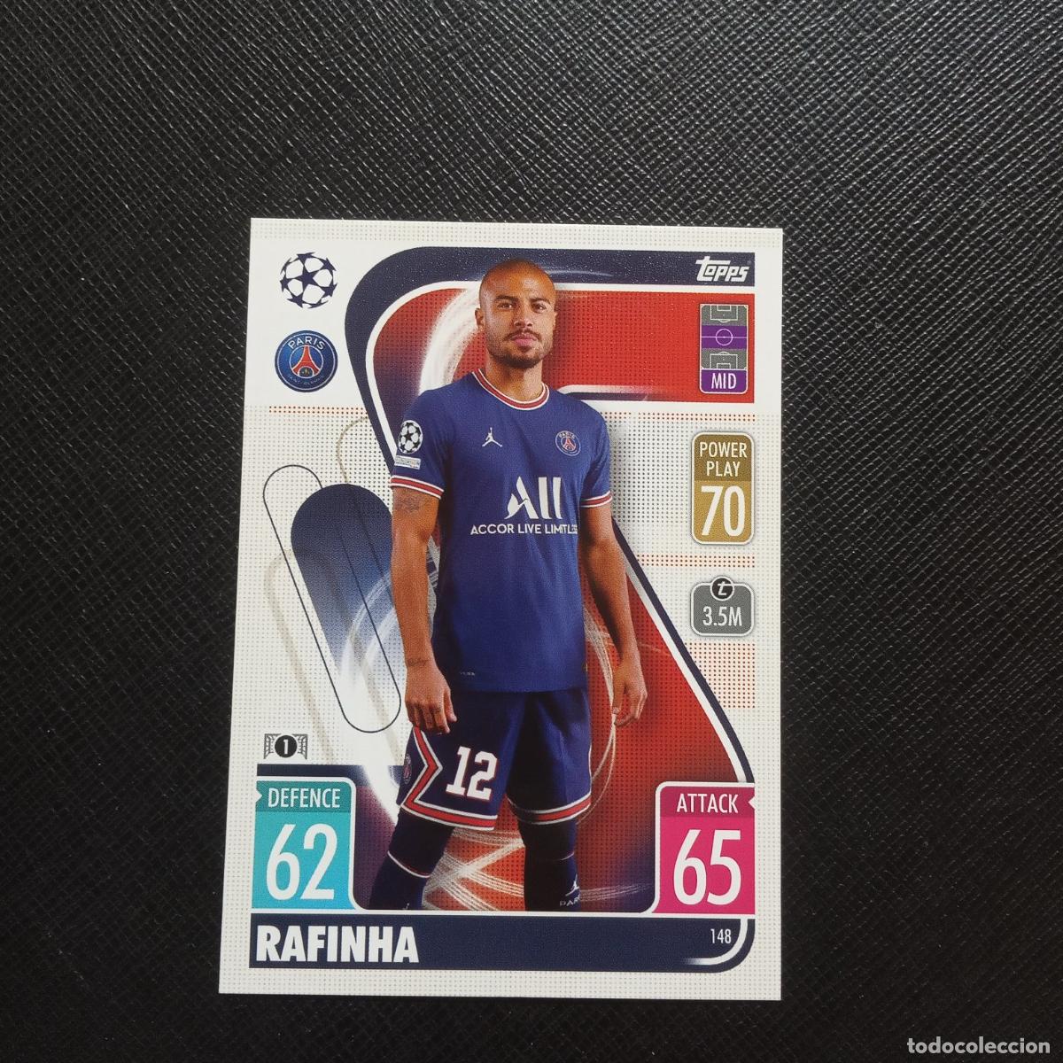 Fu&szlig;ball-Sticker: 148 RAFINHA PSG TOPPS MATCH ATTAX 2021 2022 FUTBOL 21 22 - (MD95/96-1) PG48 B