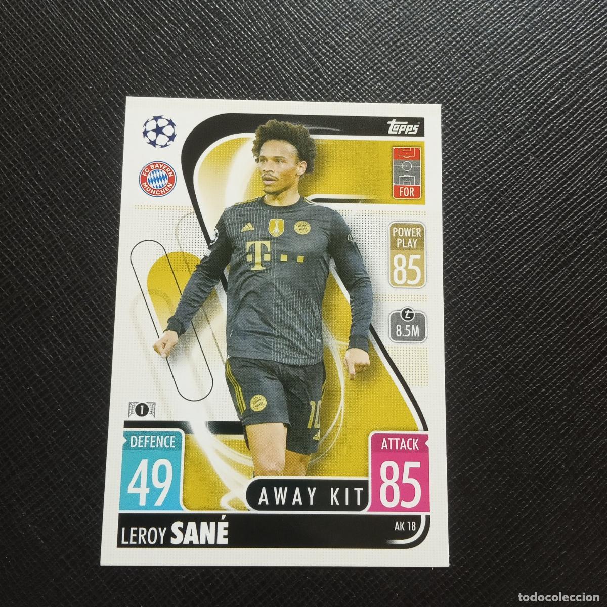 Fu&szlig;ball-Sticker: SANE BAYERN MUNICH TOPPS MATCH ATTAX 2021 2022 FUTBOL 21 22 - (MD95/96-1) PG49