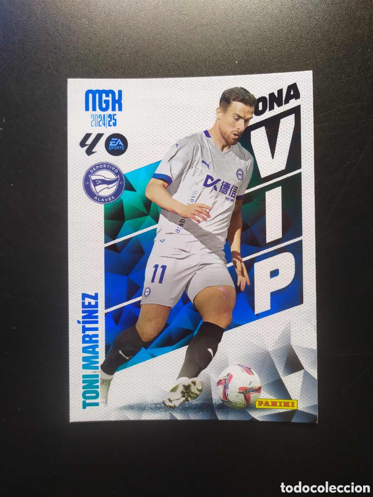 Cromos de f&uacute;tbol: Megacracks 2024 2025 24 25 panini Toni Mart&iacute;nez zona vip n&deg; 507 Alaves