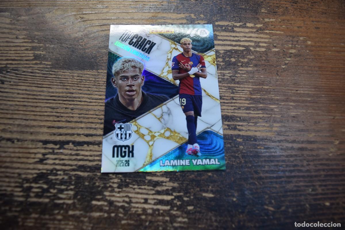 Cromos de F&uacute;tbol: Liga 2025-26, MGK, Lamine Yamal, Barcelona, Top crack