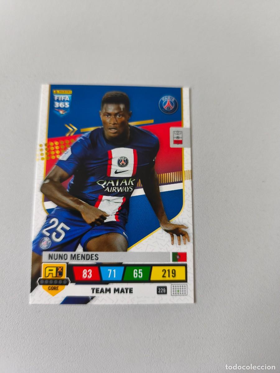 Figurine di Calcio: FIFA 365 2023 ADRENALYN NUNO MENDES PSG 229 H3