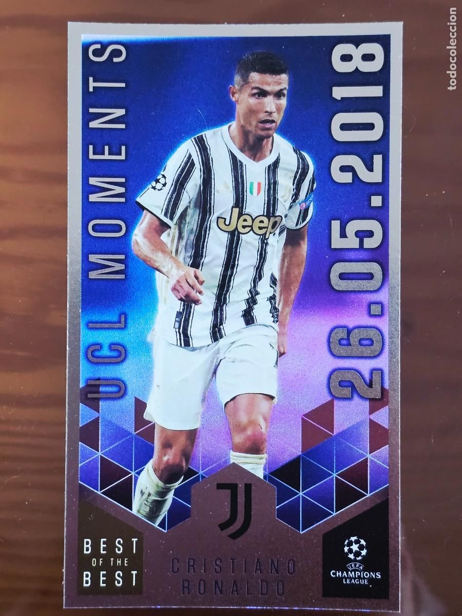 Cromos de F&uacute;tbol: 158 Cristiano Ronaldo, Juventus, UCL Moments, 26.05.2018, Topps Best of the Best 2020 2021 20 21