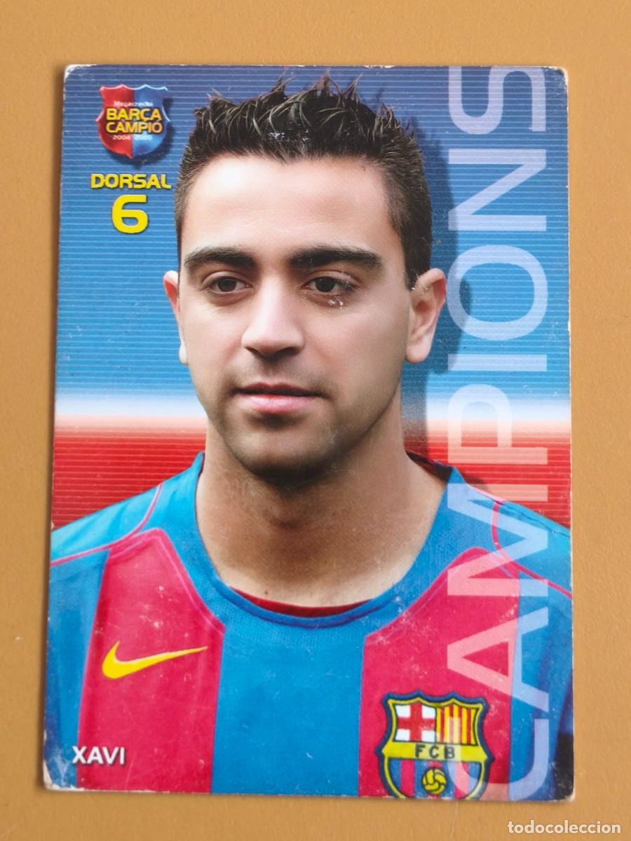 Cromos de f&uacute;tbol: xavi, 2004 05 bar&ccedil;a campio - Foto 1