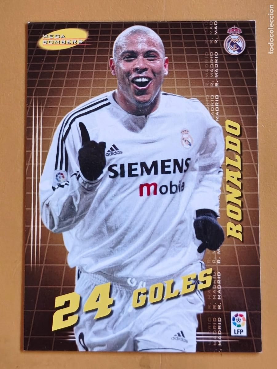 Cromos de f&uacute;tbol: ronaldo, 2004 05 mega bombers - Foto 1