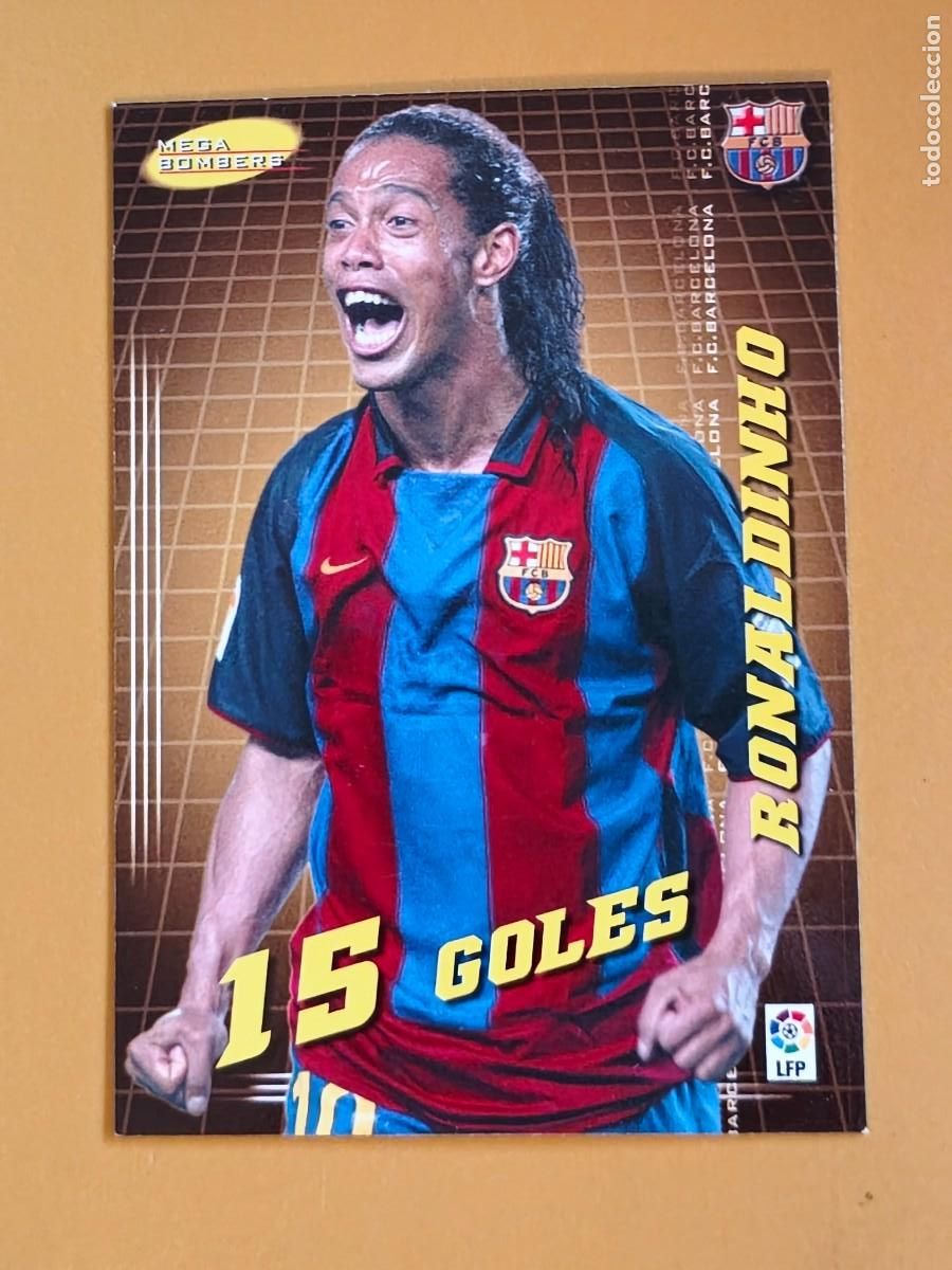 Cromos de f&uacute;tbol: ronaldinho, 2004 05 mega bombers - Foto 1