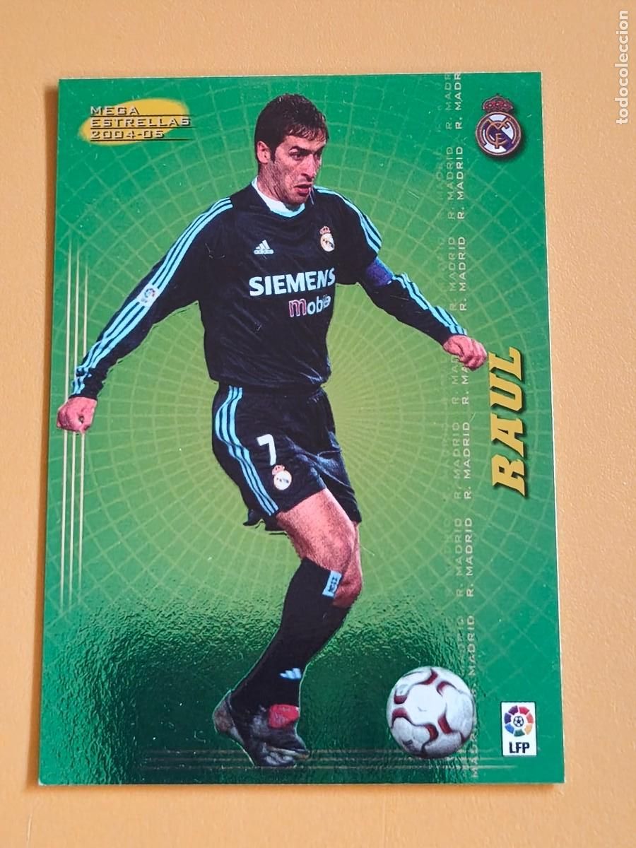 Cromos de f&uacute;tbol: raul, 2004 05 mega estrellas - Foto 1