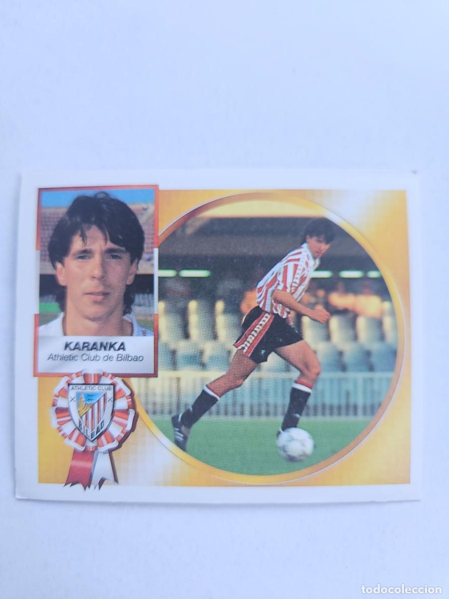 Cromos de f&uacute;tbol: Karanka (Athletic Bilbao) versi&oacute;n liga 94-95 ESTE. Nunca pegado