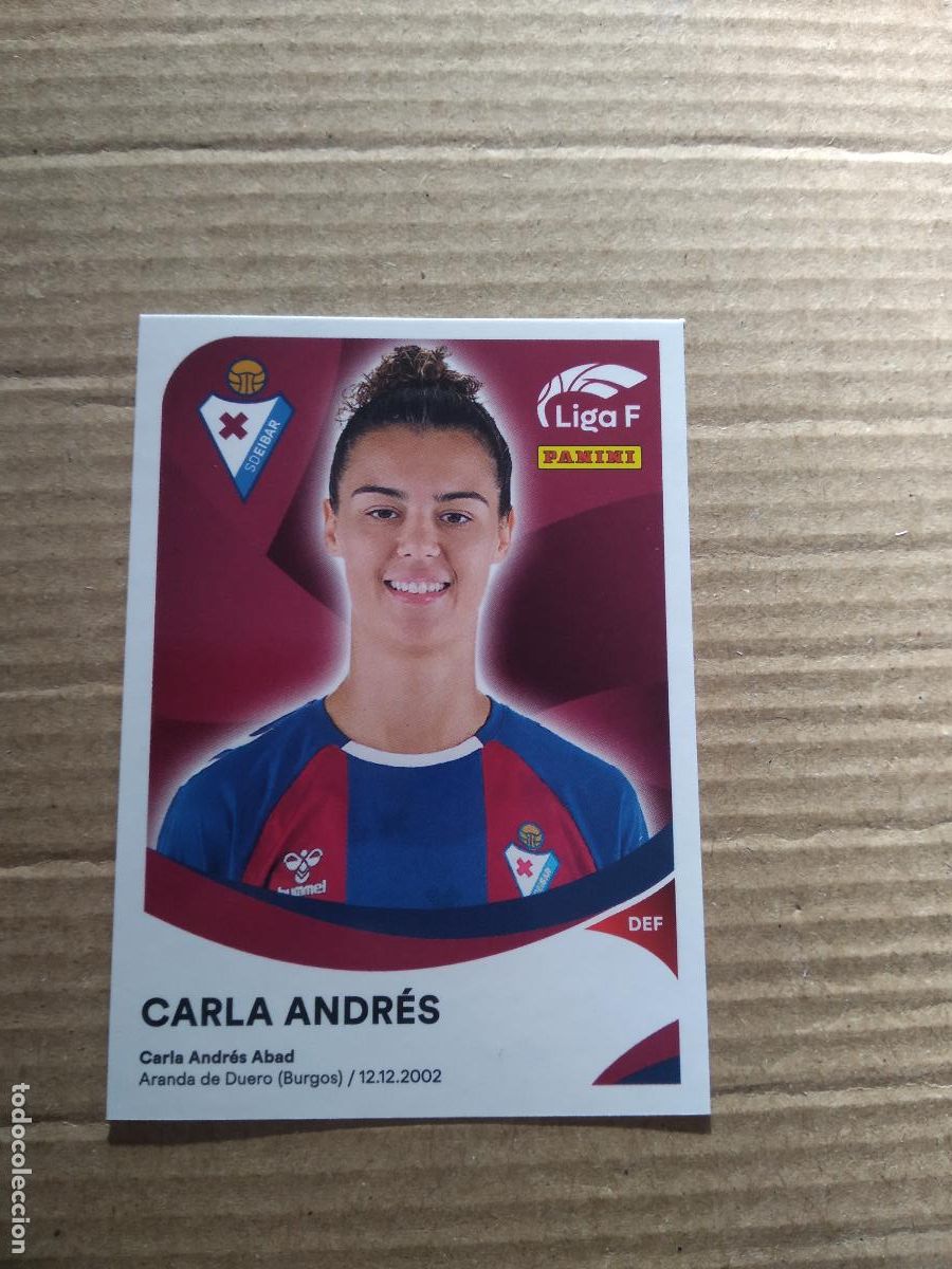 Fu&szlig;ball-Sticker: 130 CARLA ANDRES EIBAR CROMO PANINI LIGA F 24-25 FUTBOL FEMENINO 2024-2025