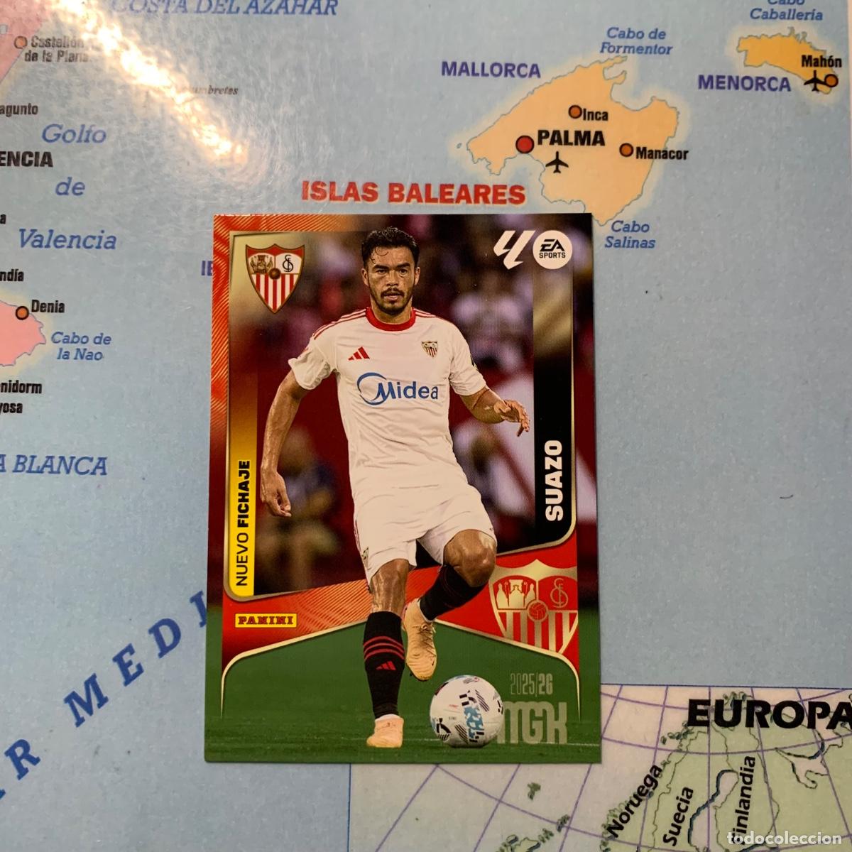 Fu&szlig;ball-Sticker: Suazo nuevo fichaje n&uacute;mero 460 del Sevilla Megacracks 25-26 2025-2026