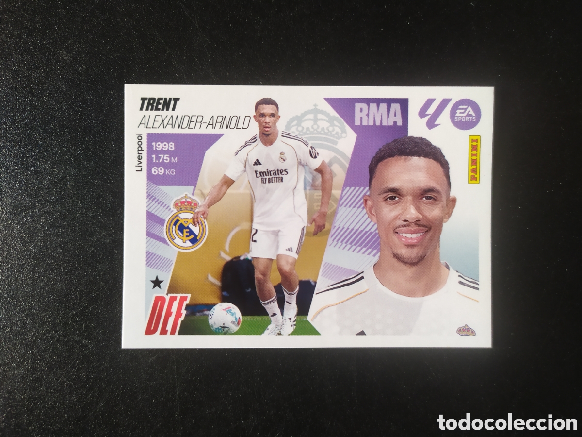 Cromos de F&uacute;tbol: Liga este 2025 2026 25 26 panini Trent fichaje n&deg; 9 Real Madrid